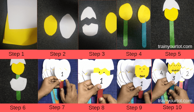 Egg and bird –Introduction to numbers-trainyourtot.com